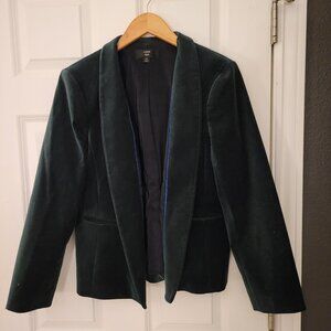 J. Crew Dark Green 365 Blazer | Size 14 - Cotton / Elastane Blend